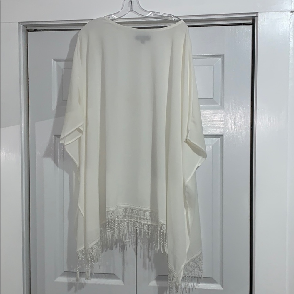 Lulus nylon sheer beach cover up!